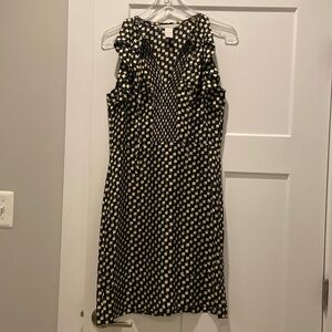 Diane Von Furstenberg geometric print silk dress size 4